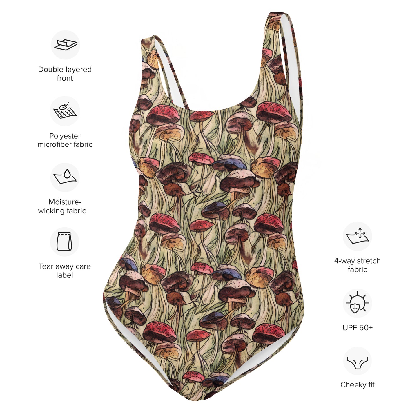 Mushroom One-Piece Swimsuit