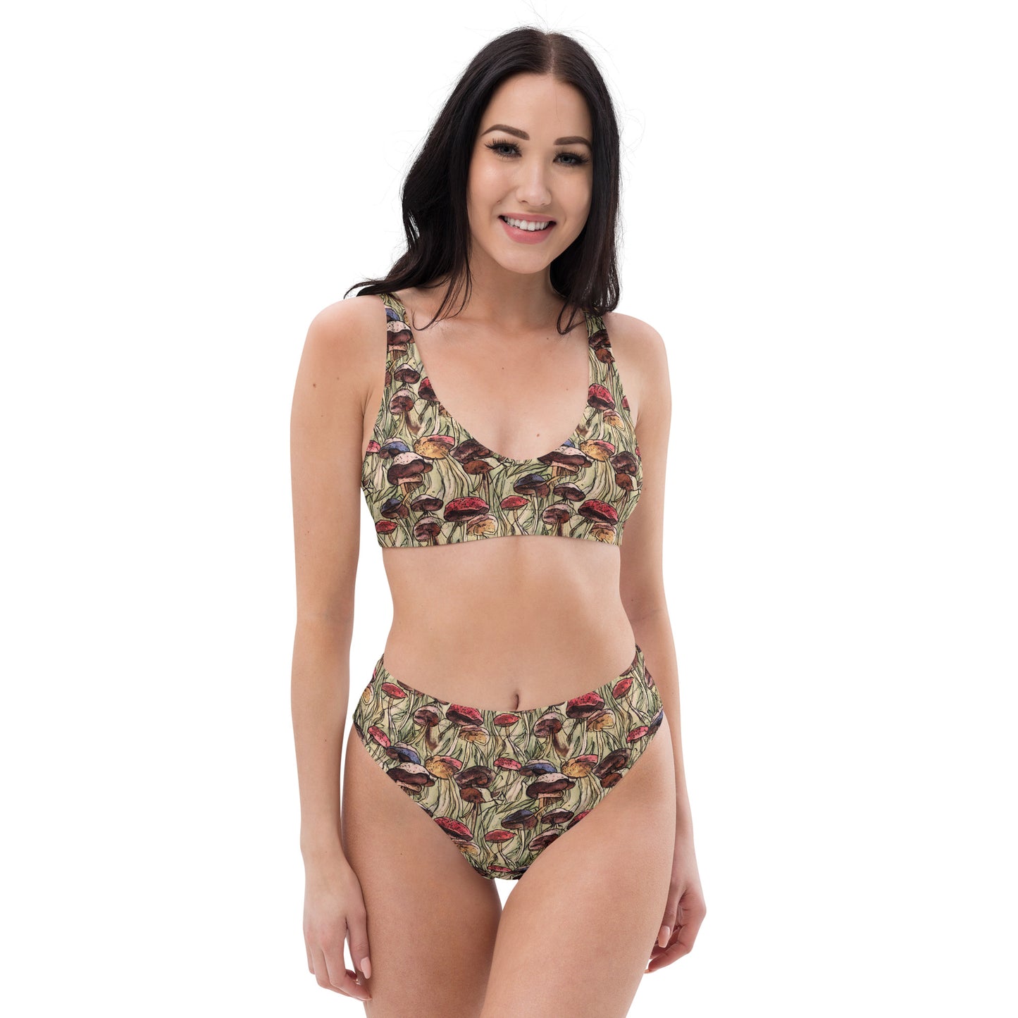 Mushroom Recycled high-waisted bikini