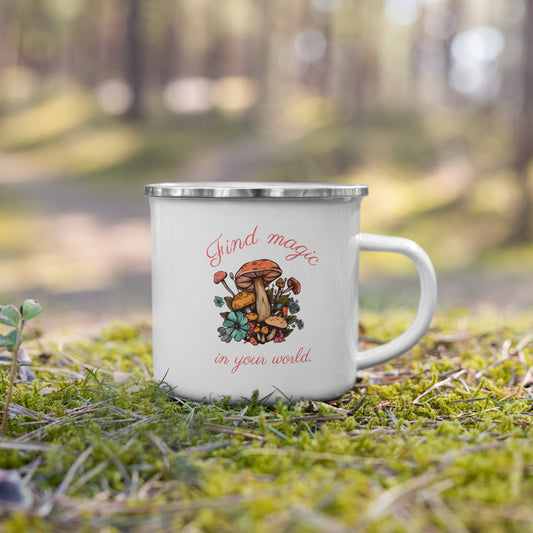 Magic Mushroom Enamel Mug