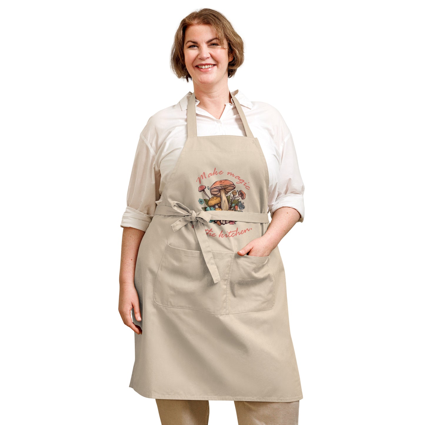 Magic Mushroom Organic cotton apron