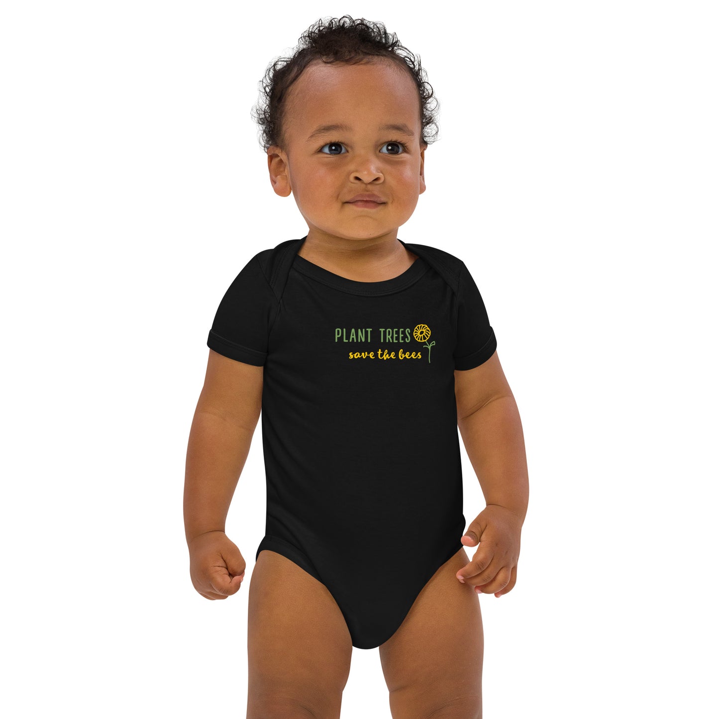 Organic cotton Save bees baby bodysuit