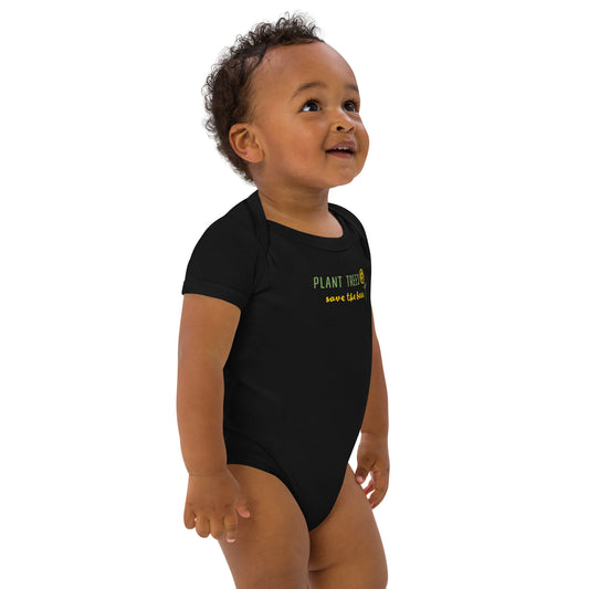 Organic cotton Save bees baby bodysuit