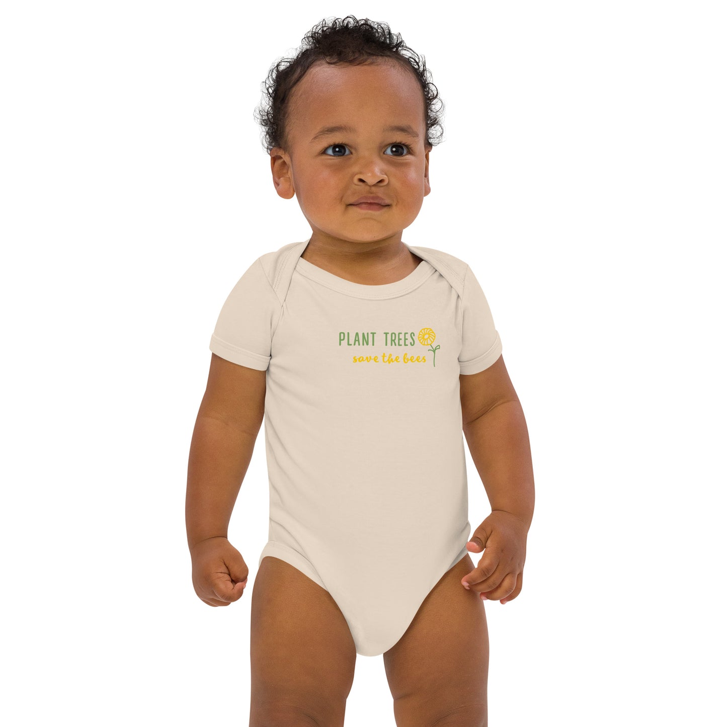 Organic cotton Save bees baby bodysuit