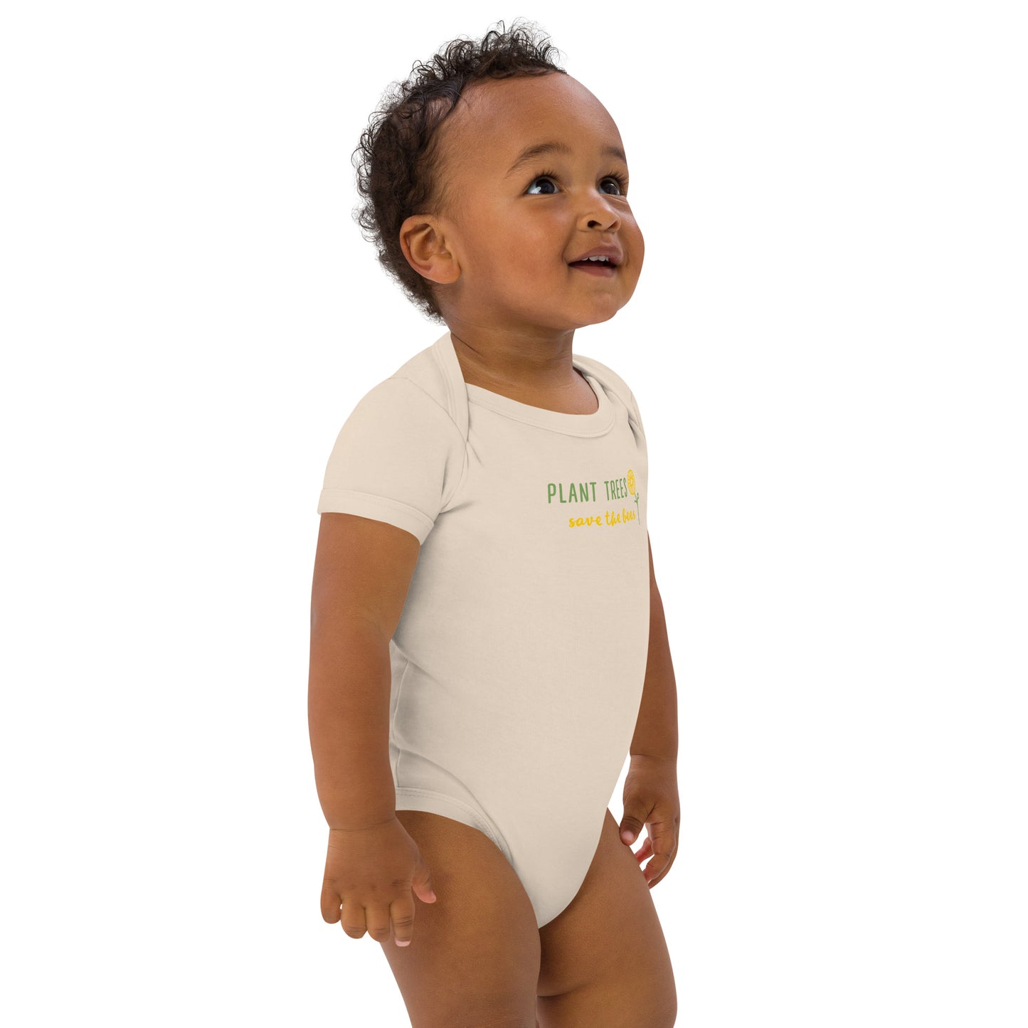 Organic cotton Save bees baby bodysuit