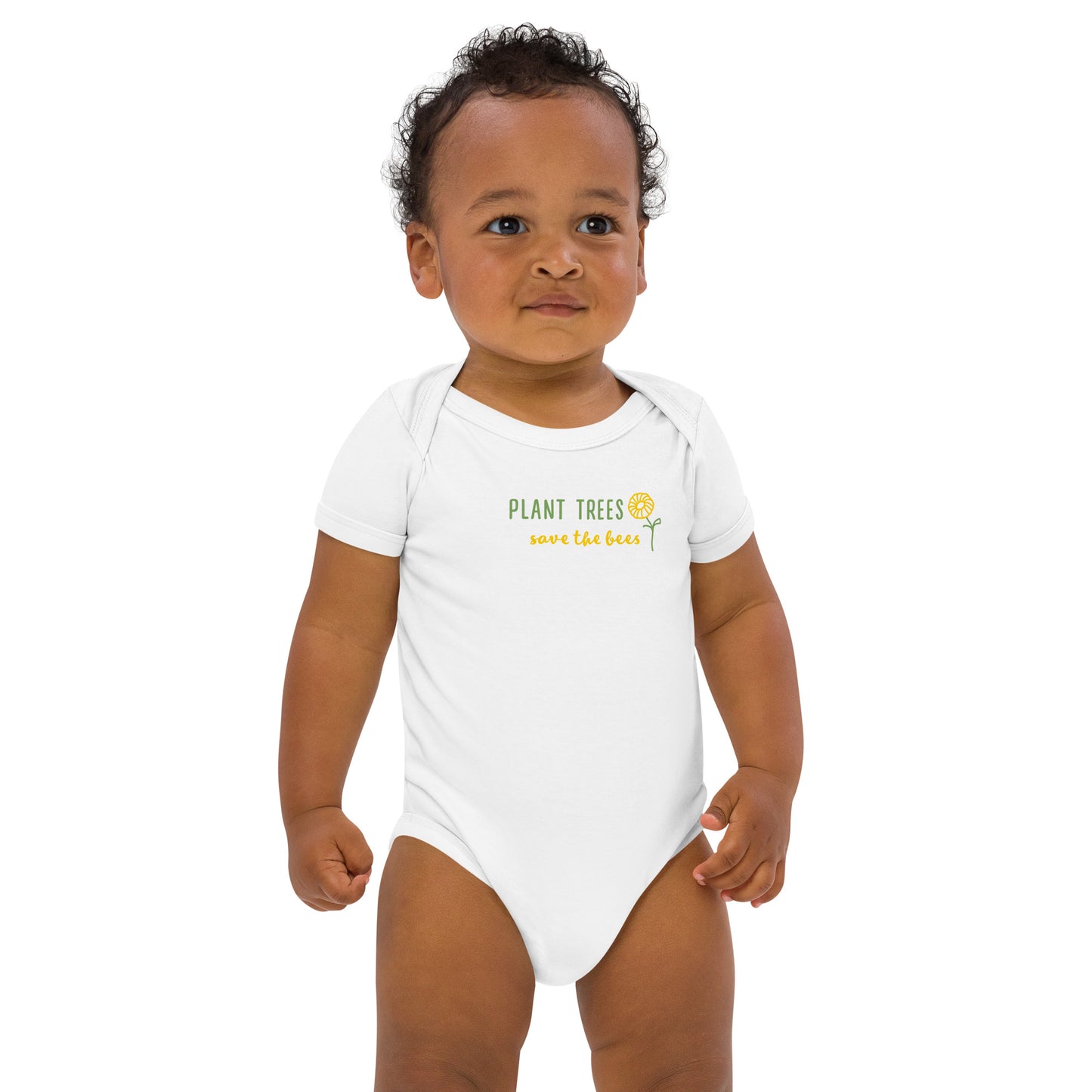 Organic cotton Save bees baby bodysuit