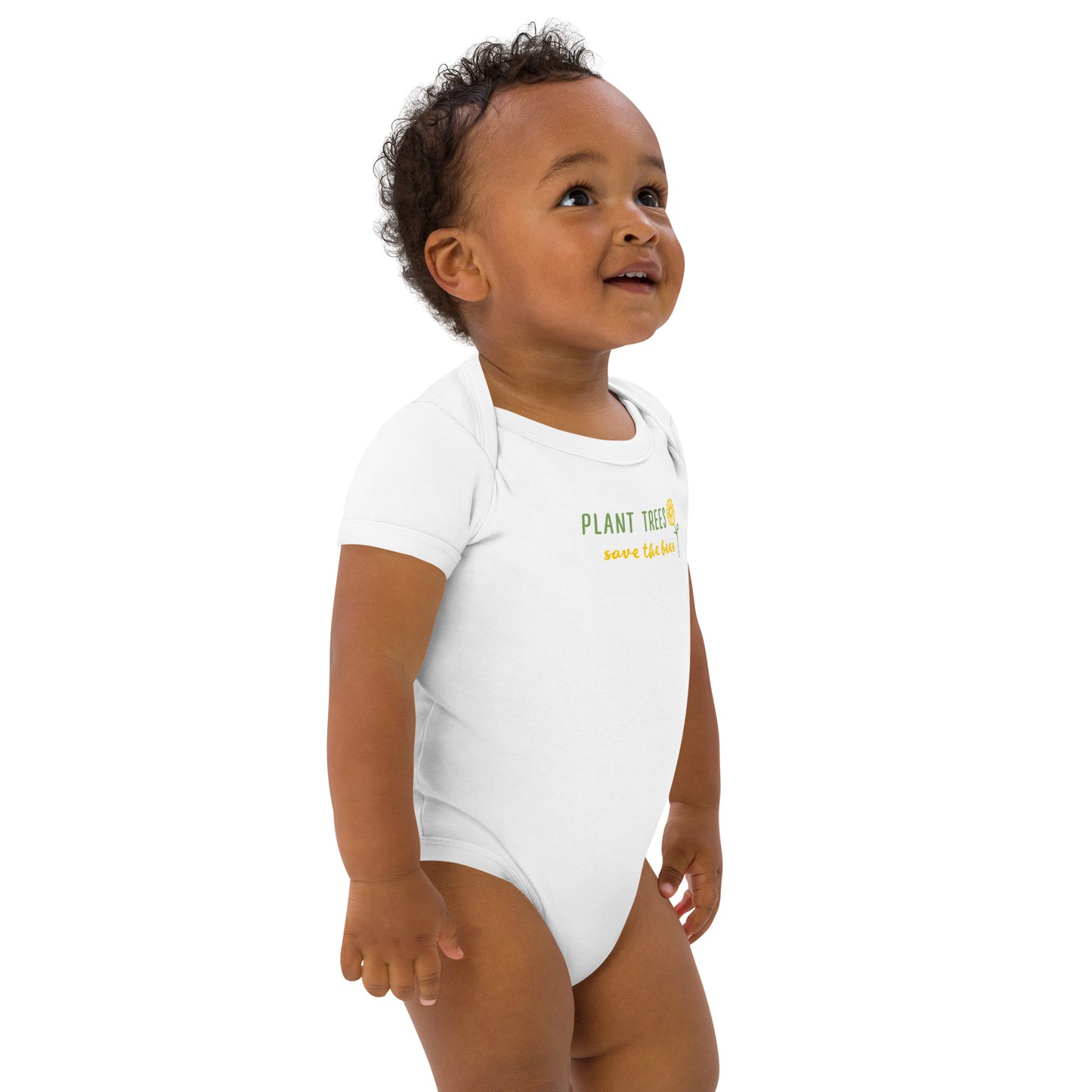 Organic cotton Save bees baby bodysuit