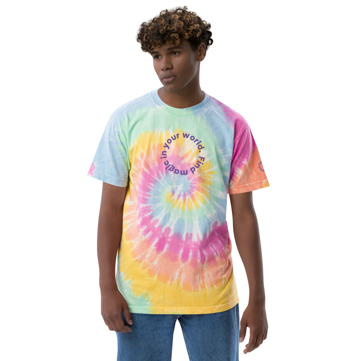 Oversized MAGIC tie-dye t-shirt