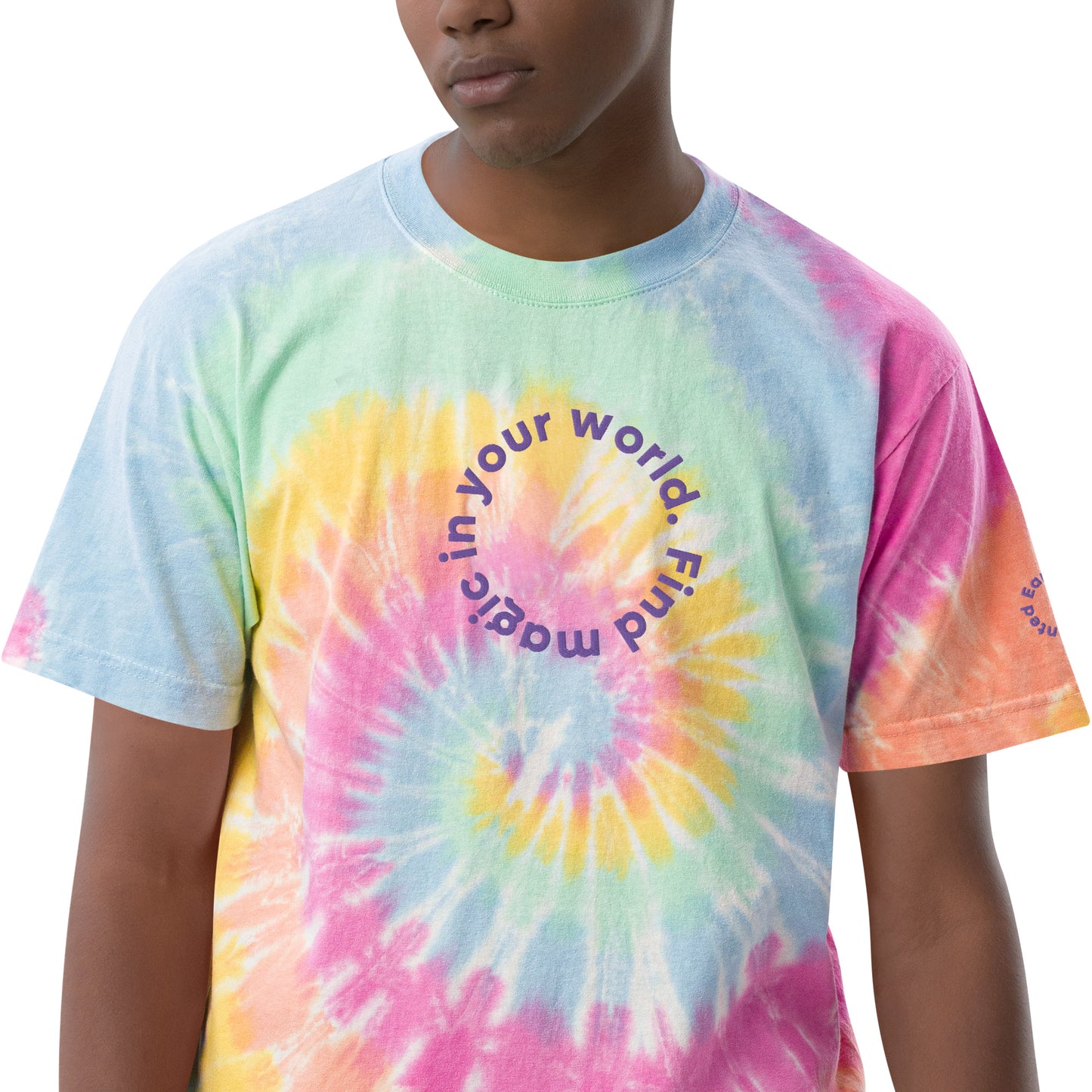 Oversized MAGIC tie-dye t-shirt