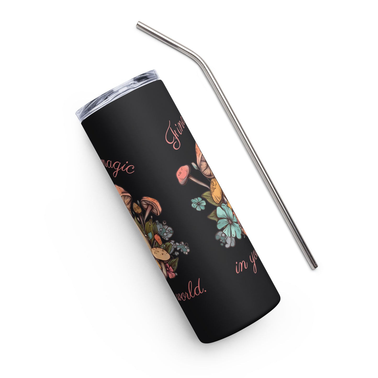 Magic Mushroom Stainless steel tumbler