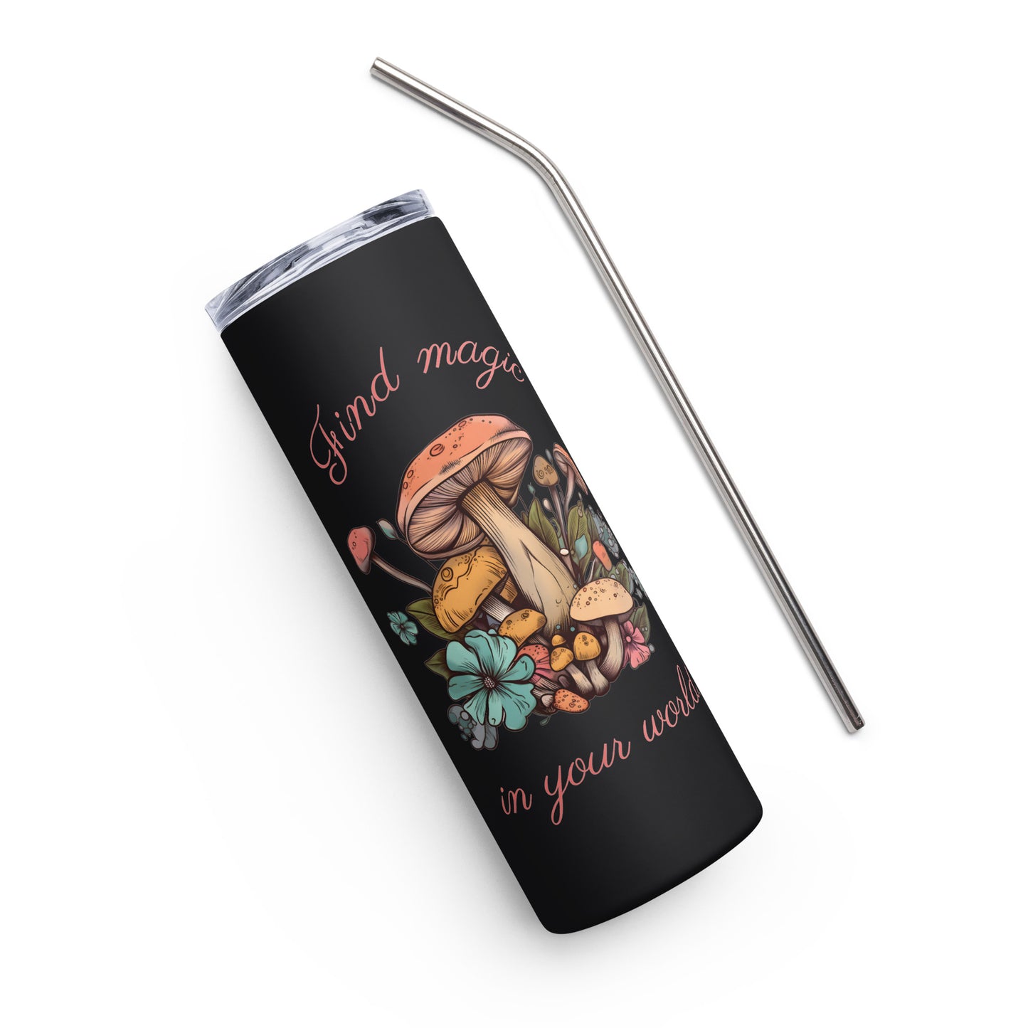 Magic Mushroom Stainless steel tumbler