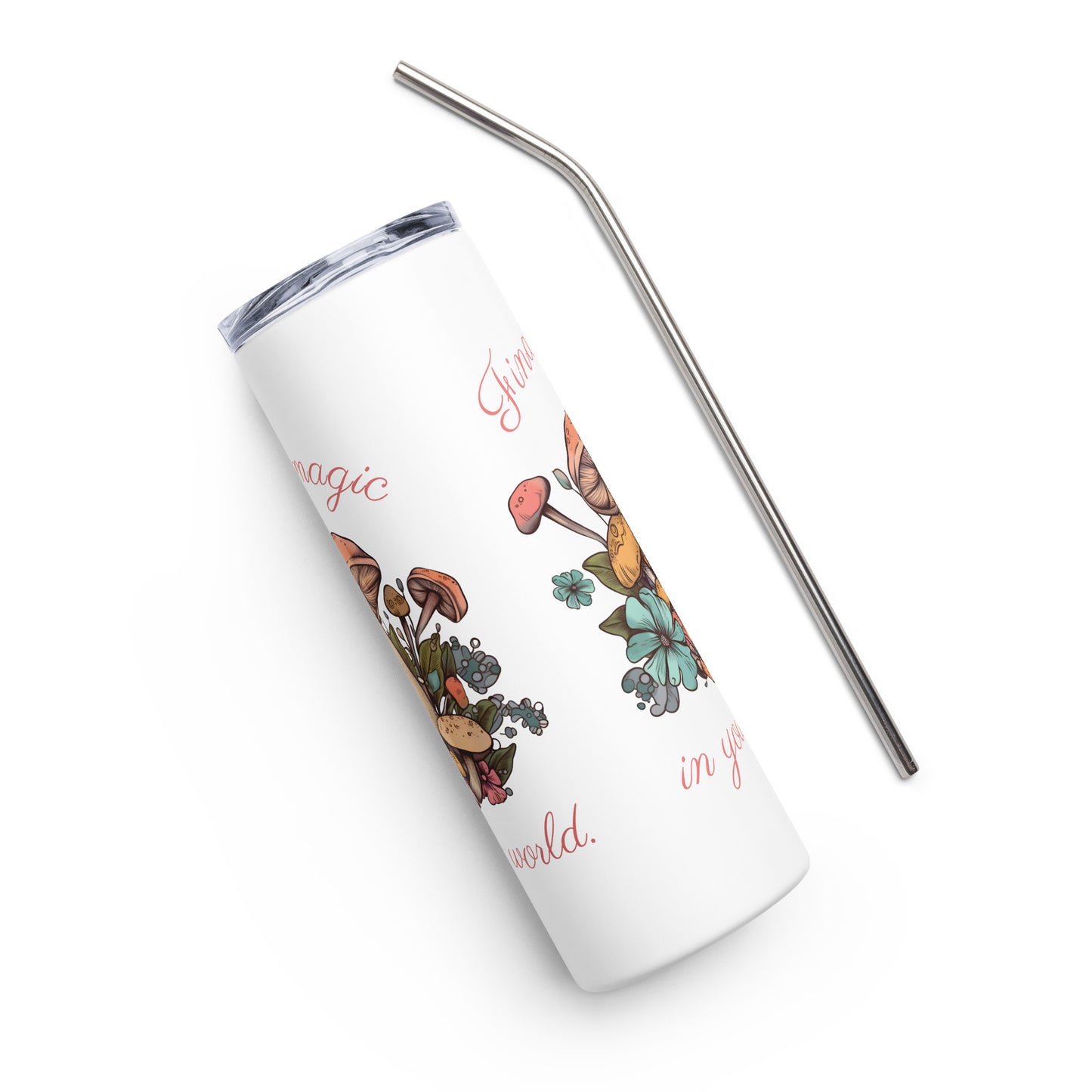 Magic Mushroom Stainless steel tumbler