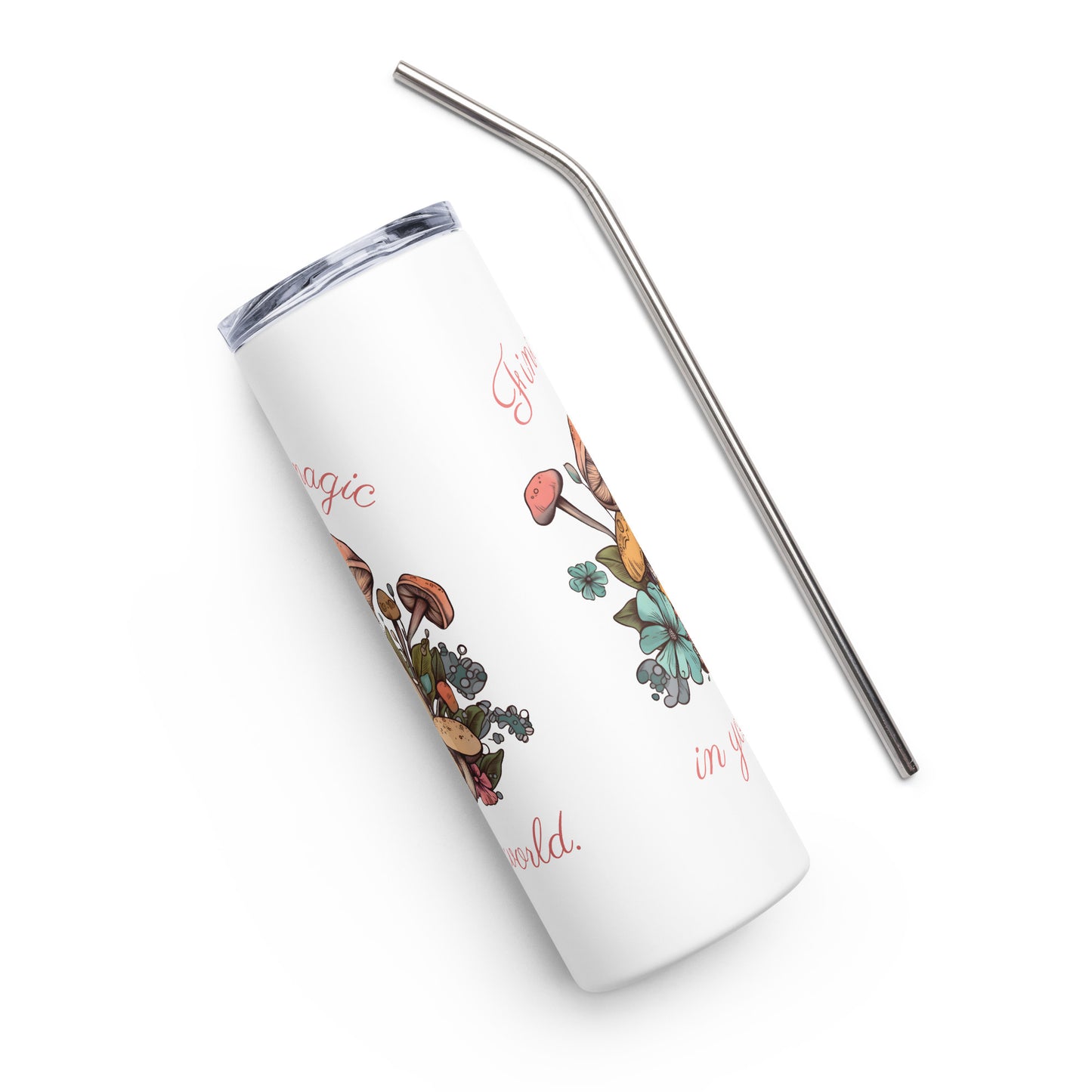 Magic Mushroom Stainless steel tumbler