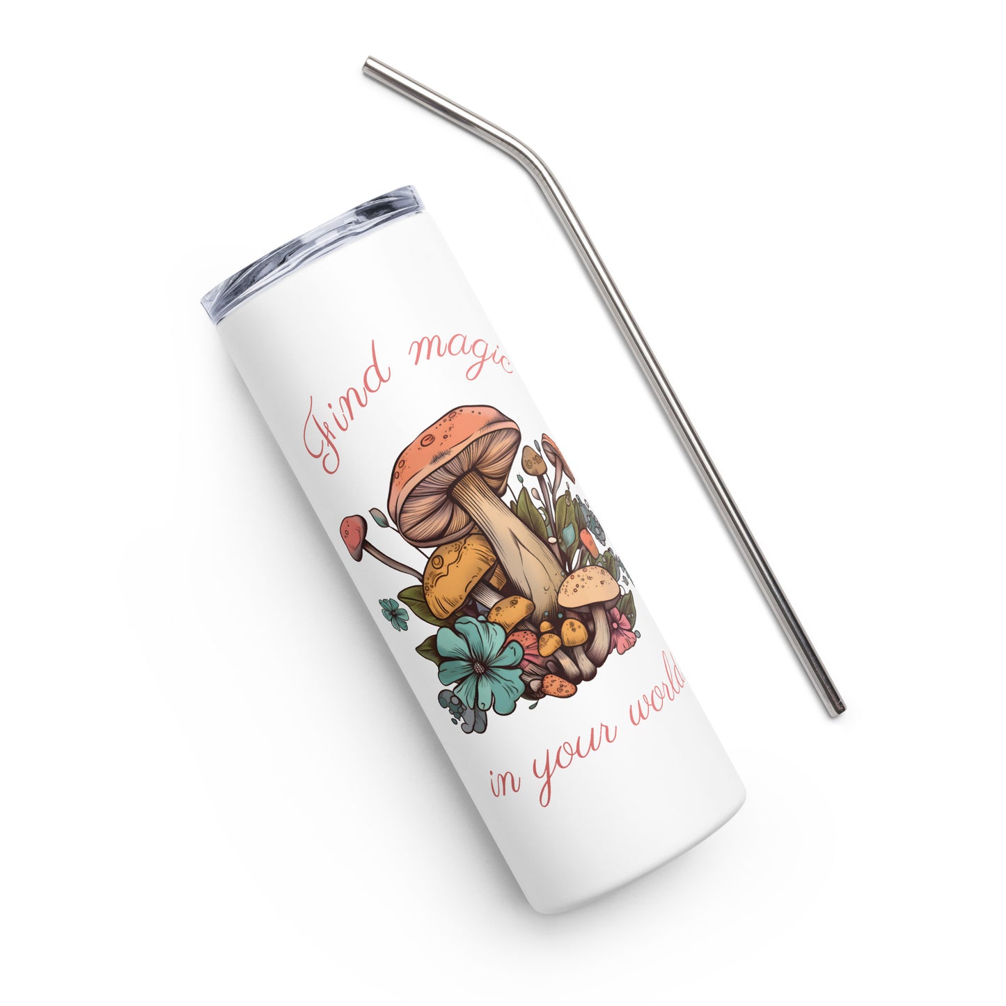 Magic Mushroom Stainless steel tumbler