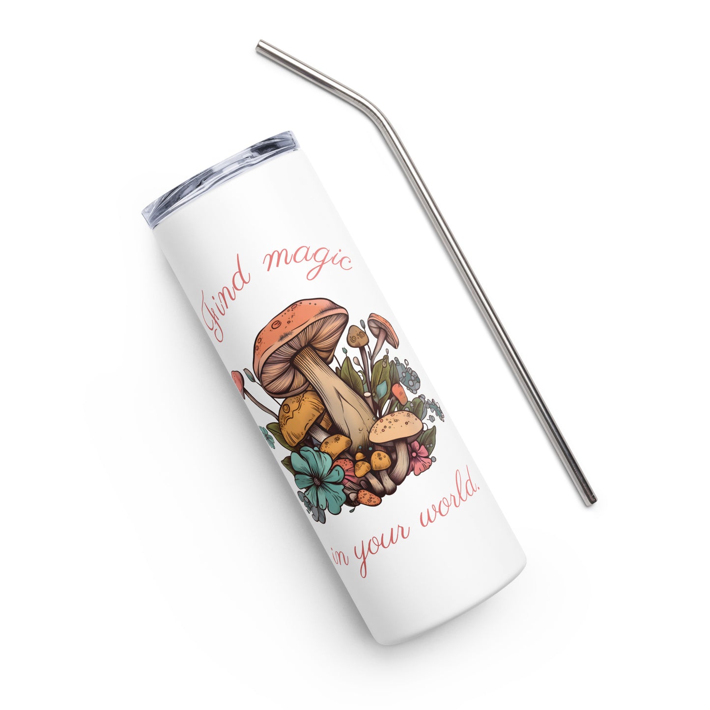 Magic Mushroom Stainless steel tumbler