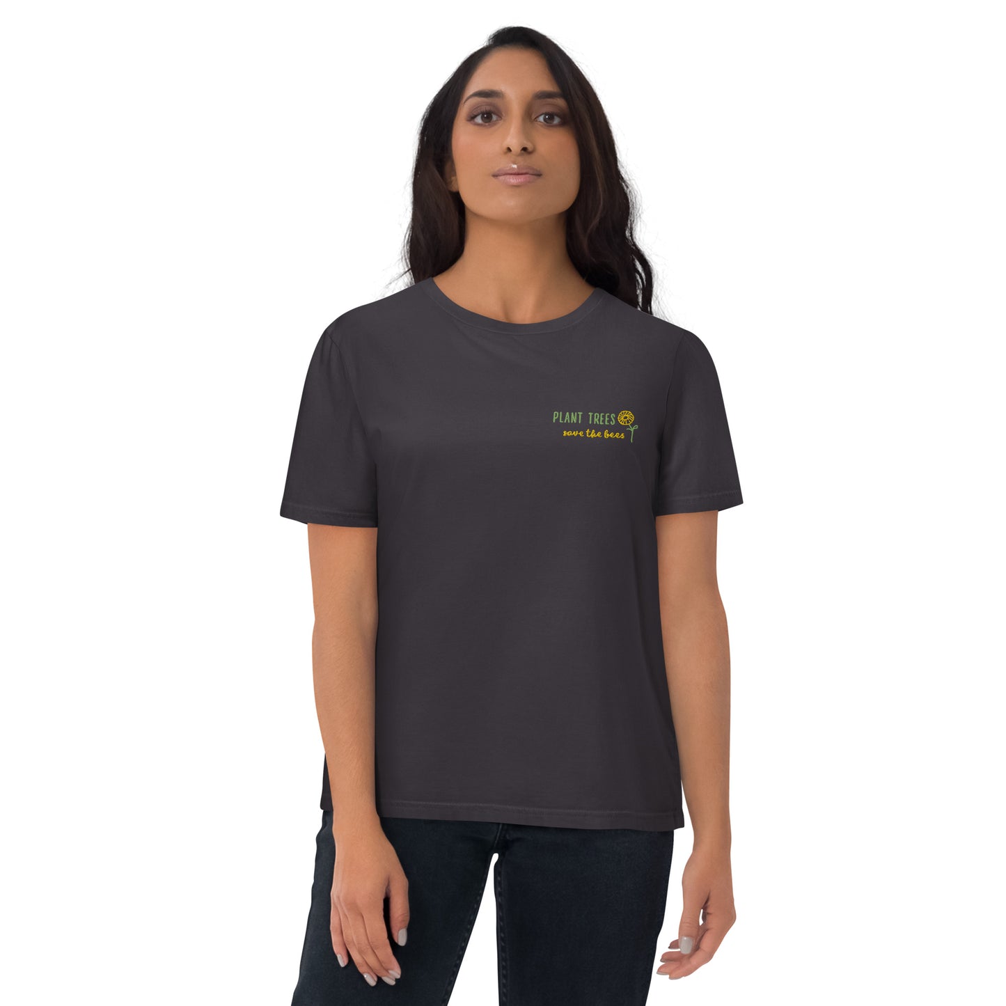 Unisex organic Save bees cotton t-shirt