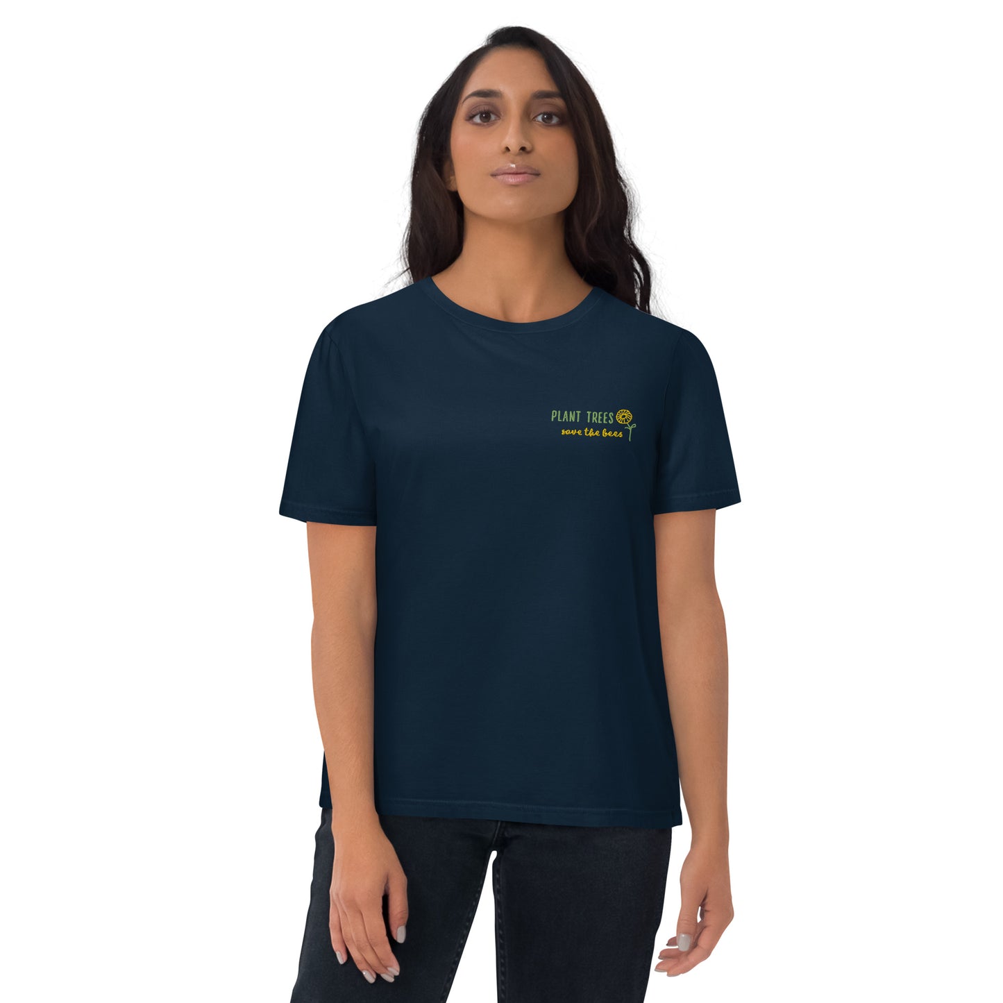 Unisex organic Save bees cotton t-shirt