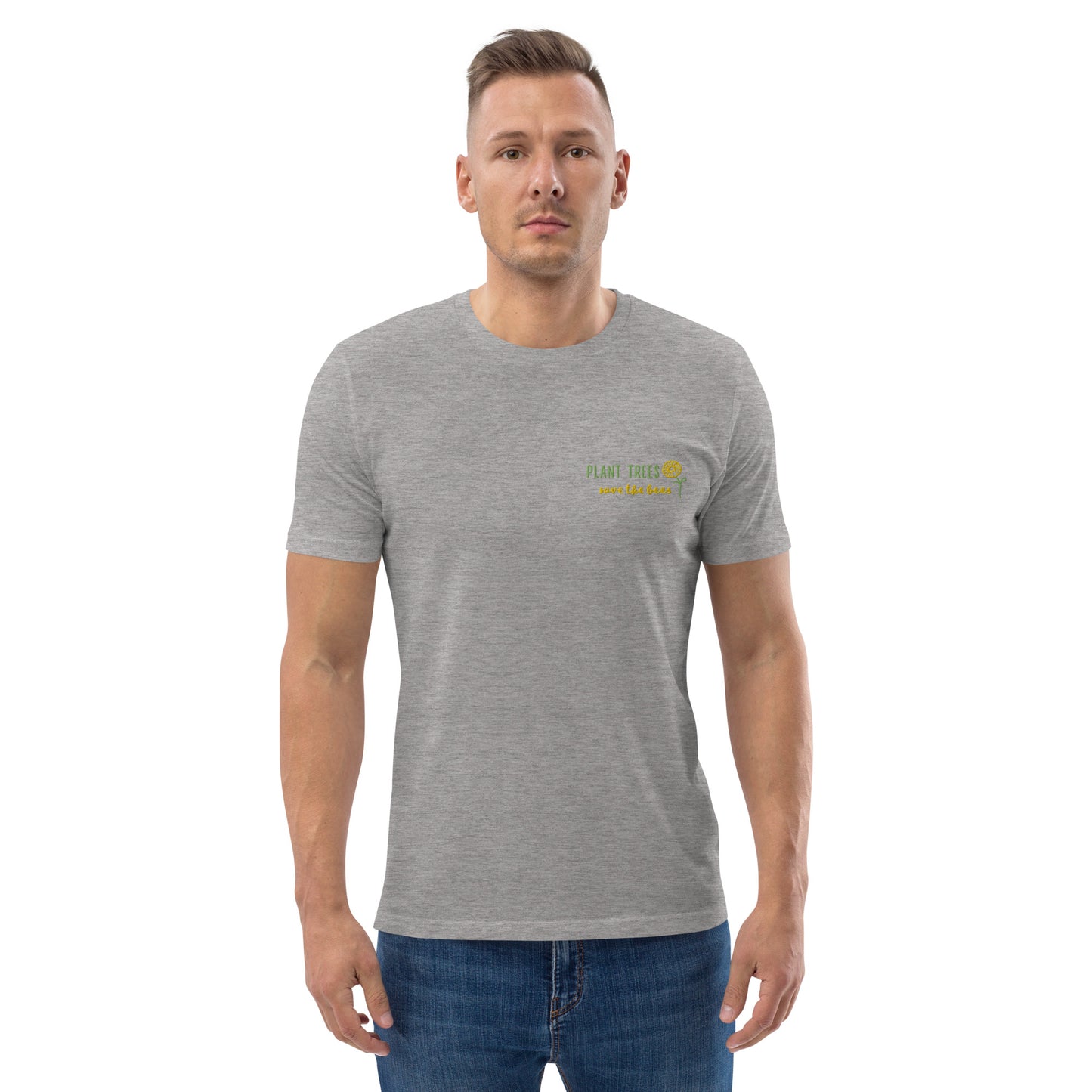 Unisex organic Save bees cotton t-shirt