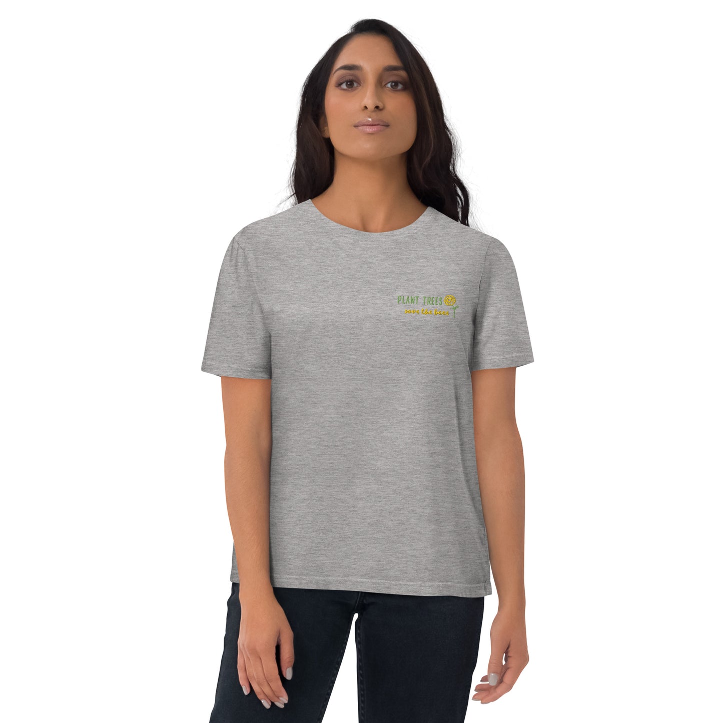 Unisex organic Save bees cotton t-shirt