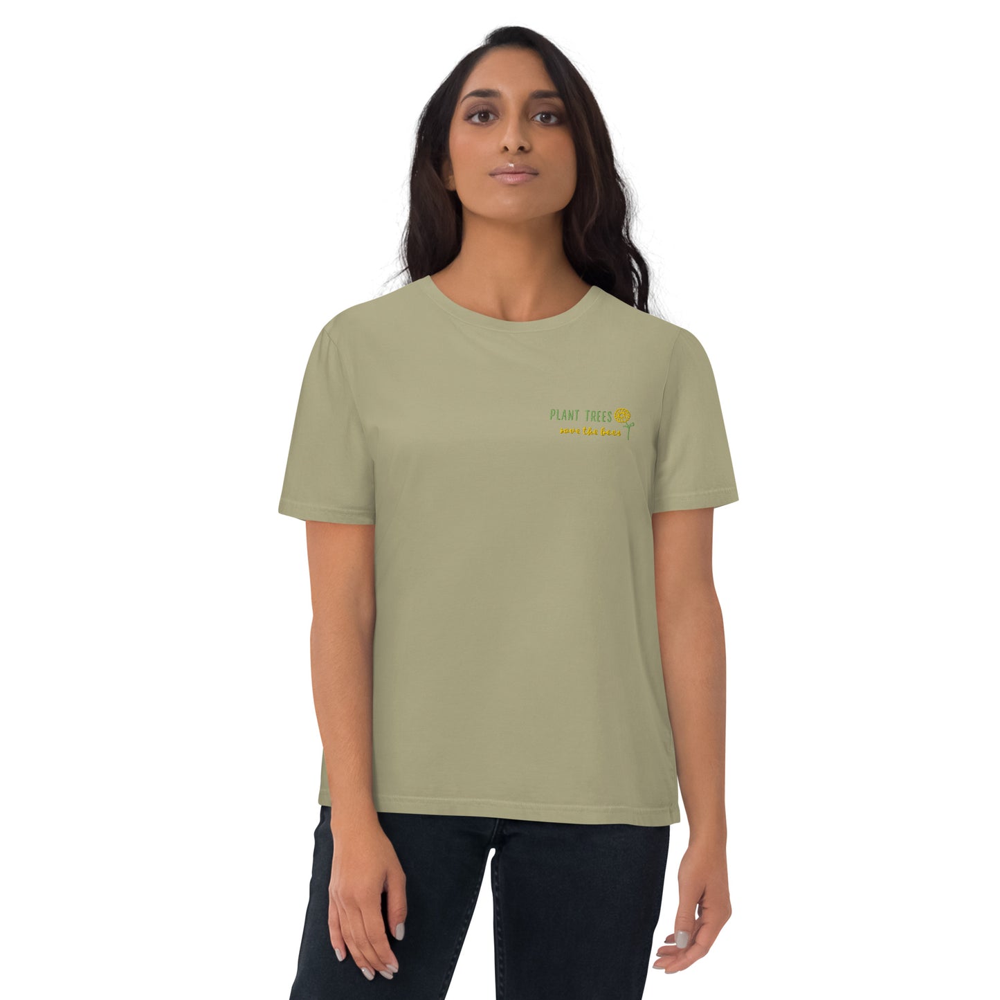 Unisex organic Save bees cotton t-shirt