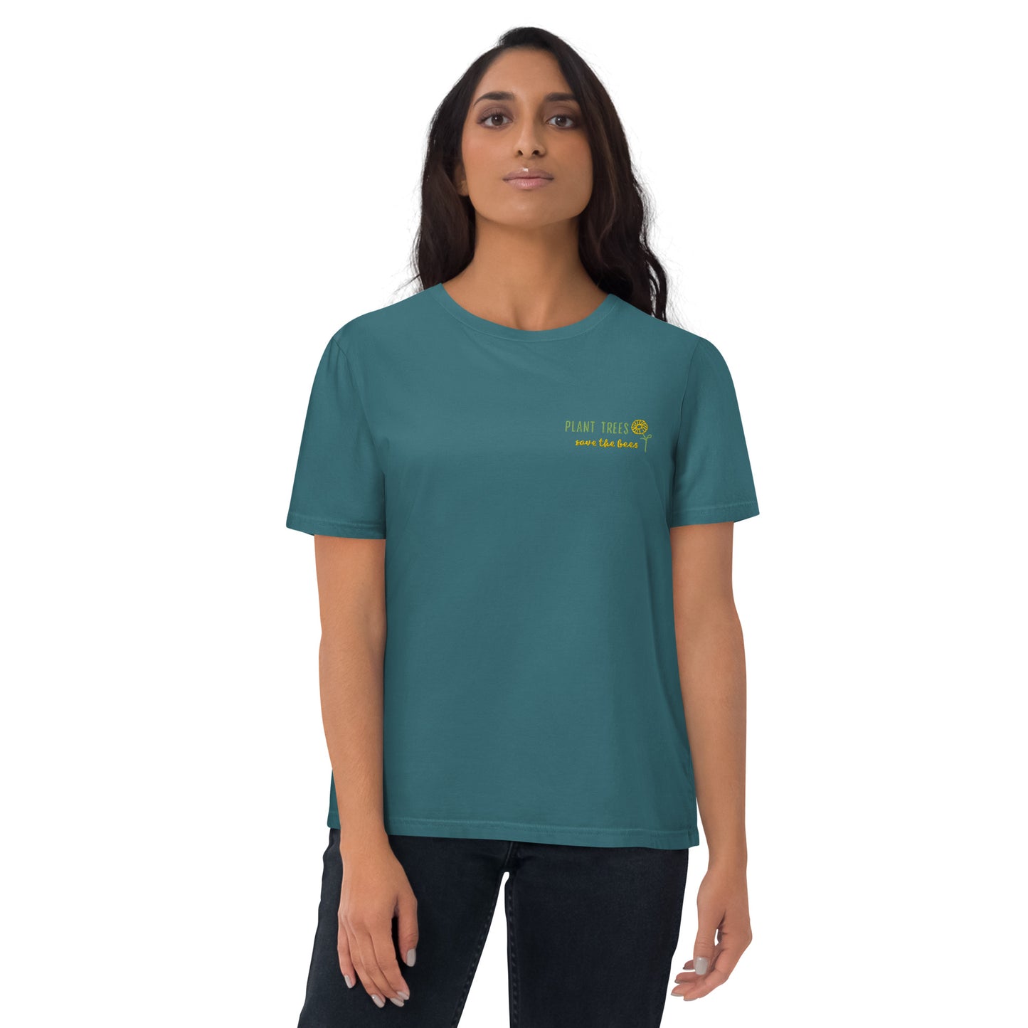 Unisex organic Save bees cotton t-shirt