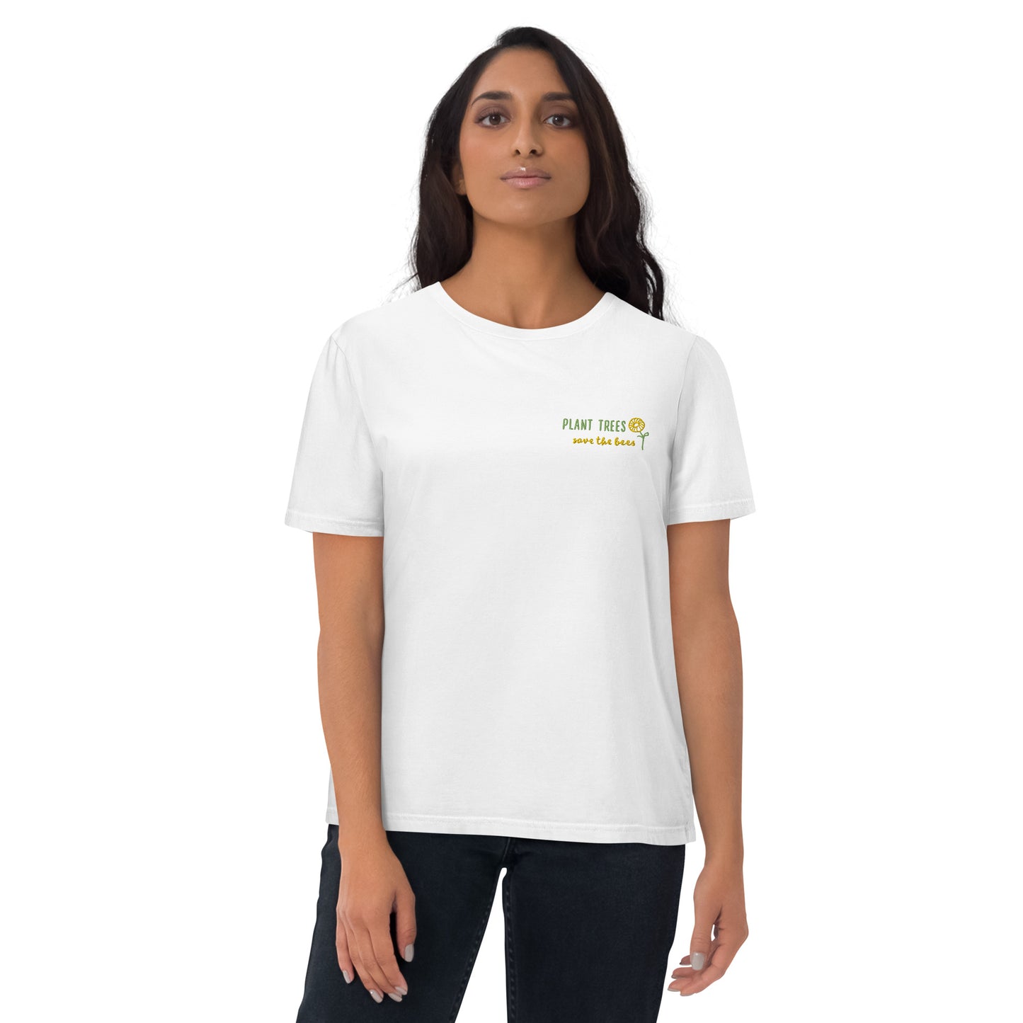 Unisex organic Save bees cotton t-shirt