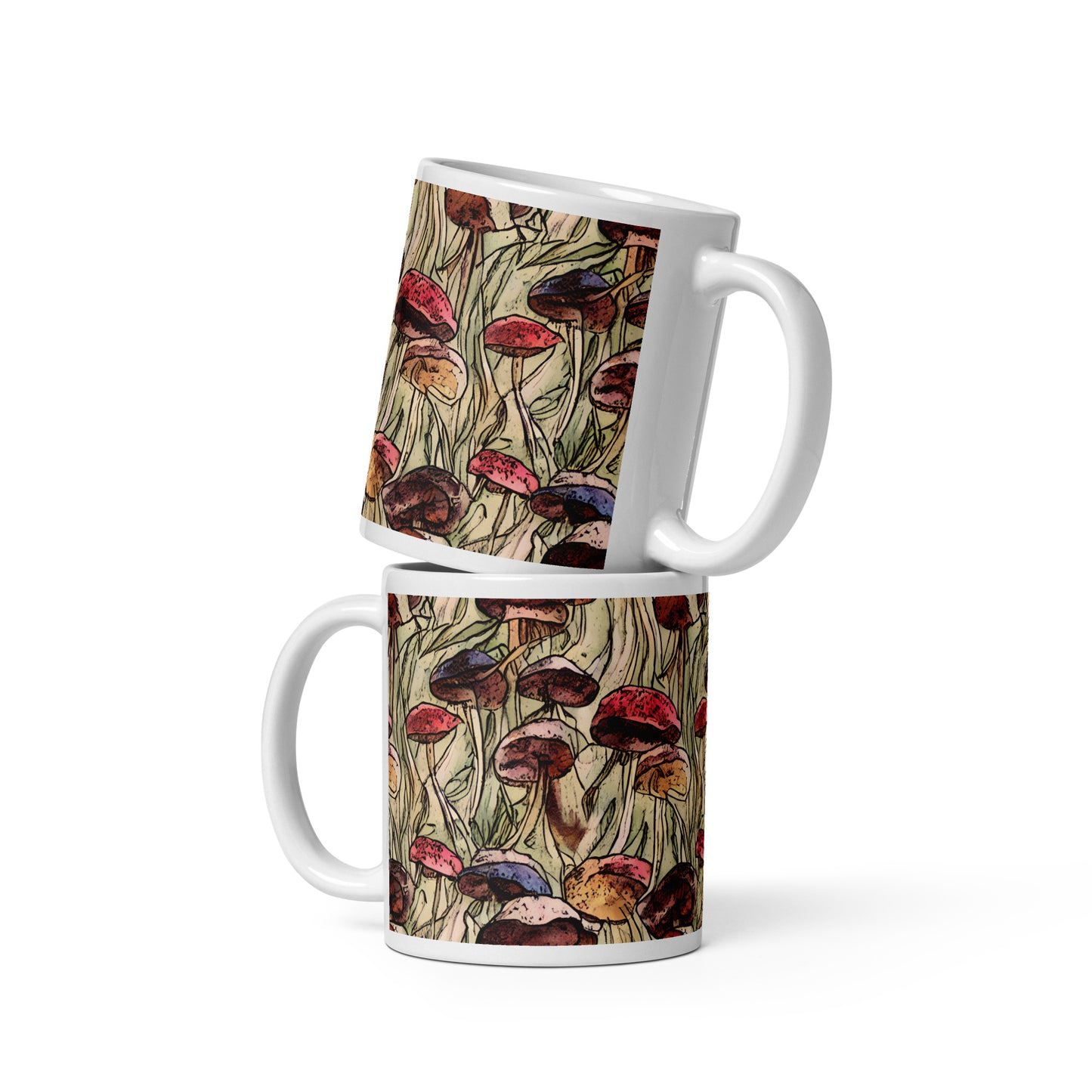 Mushroom glossy mug