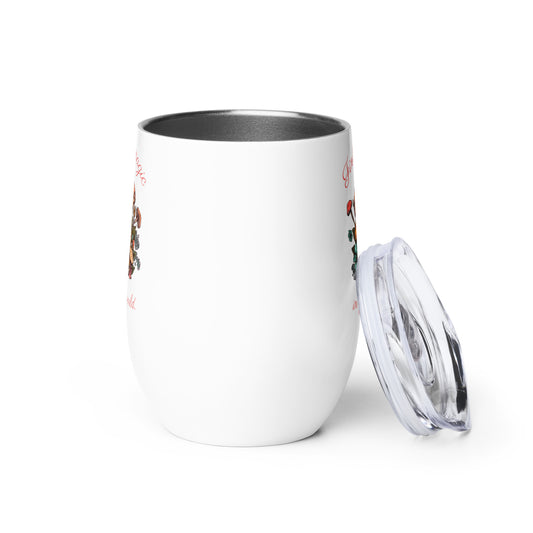 Magic Mushroom Wine tumbler